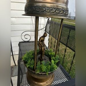 Vintage 1980 Creator's Diana Large 29" Tabletop Goddess Oil Rain Lamp.